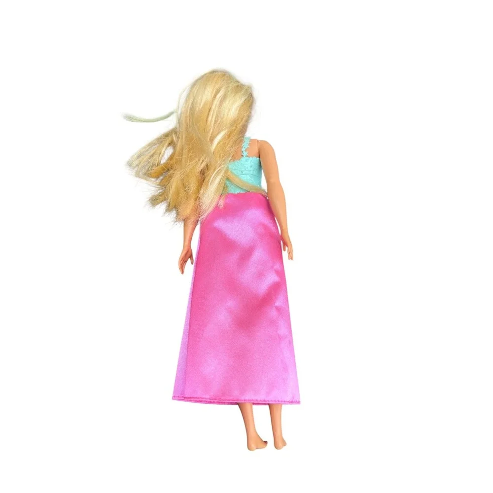 Mattel Barbie Dreamtopia curvey Doll Blonde Pink Teal Star Bodice 2017 1186 MJ